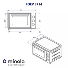 Електропіч MINOLA FOEV 3714 BL