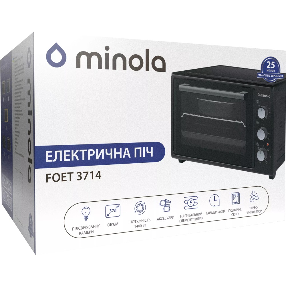 Фото 15 Електропіч MINOLA FOET 3714 WH