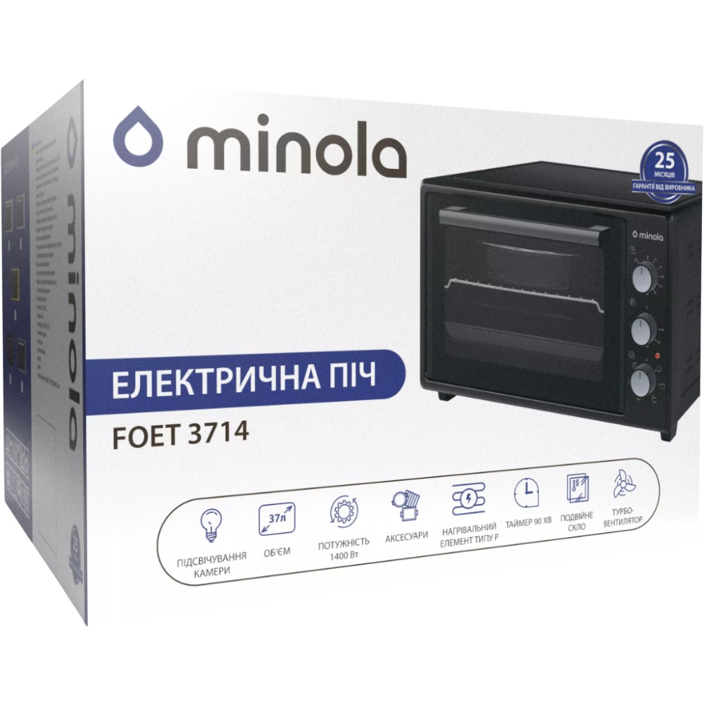 Фото 14 Електропіч MINOLA FOET 3714 GR