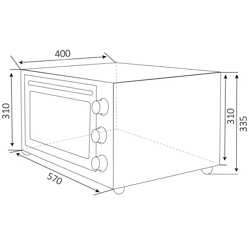 В Украине Электропечь VENTOLUX MARIA 45 (BK)