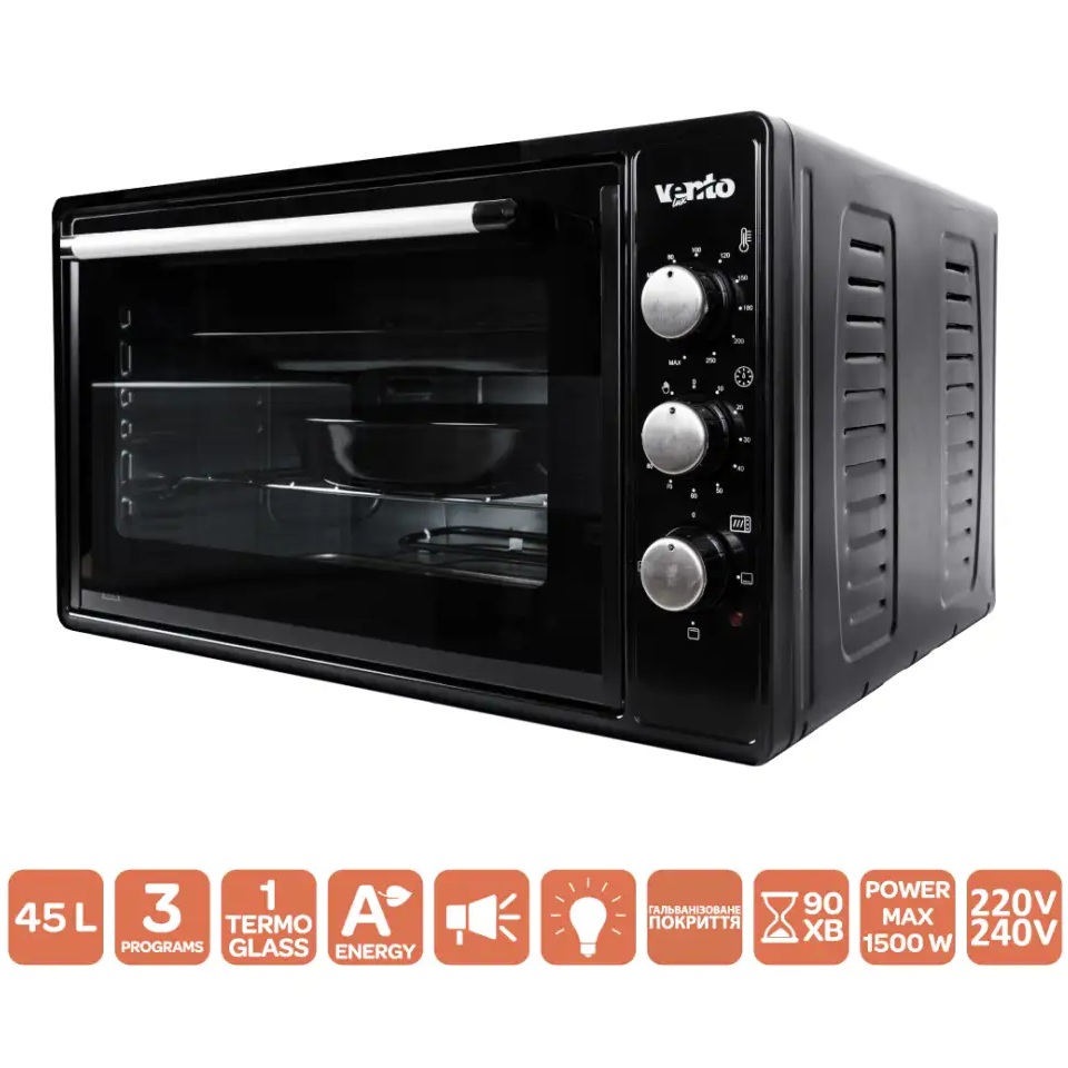 Электропечь VENTOLUX MARIA 45 (BK) Гарантия 36