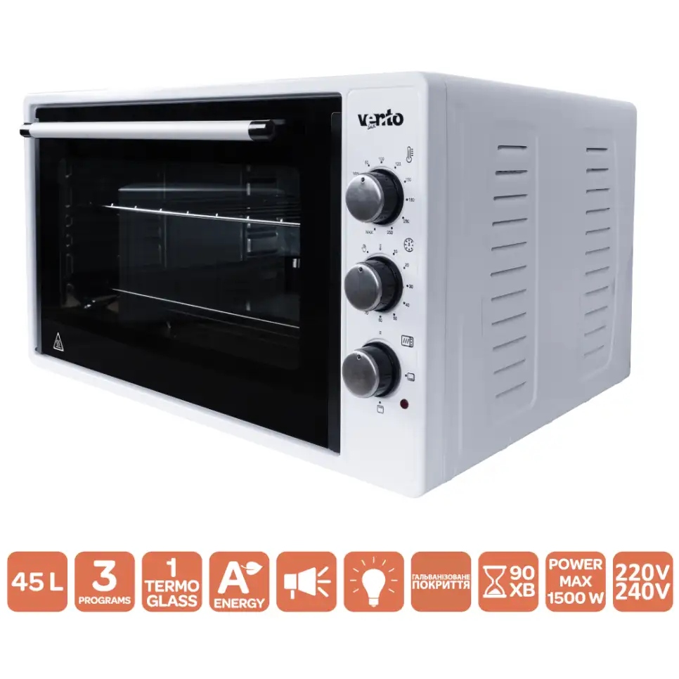 Электропечь VENTOLUX MARIA 45 (WH) Гарантия 36