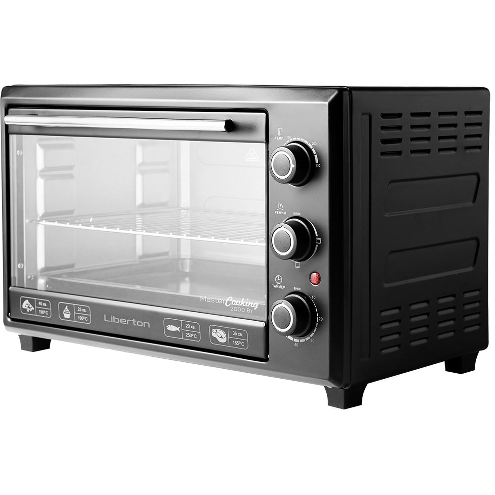 Электропечь LIBERTON LEO-400 Black Объем 40