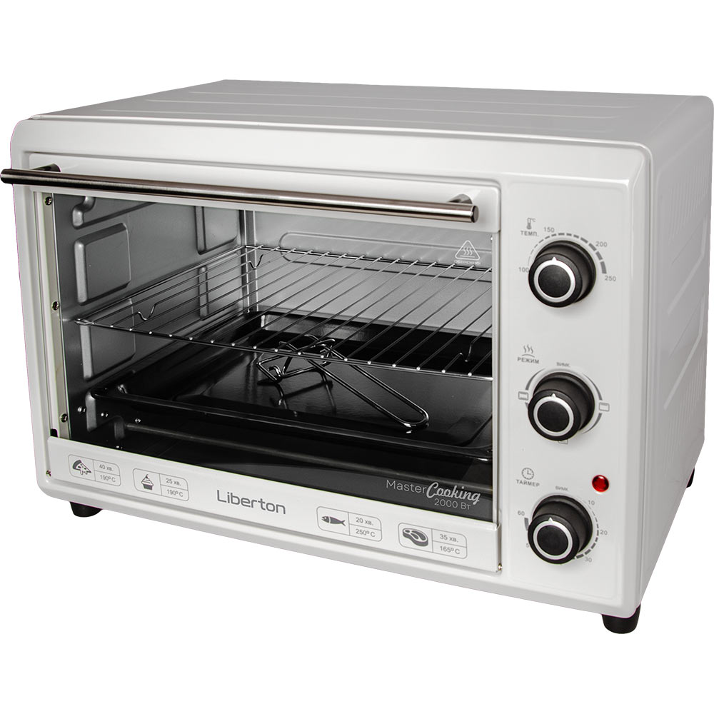 Електропіч LIBERTON LEO-400 White Об'єм 40