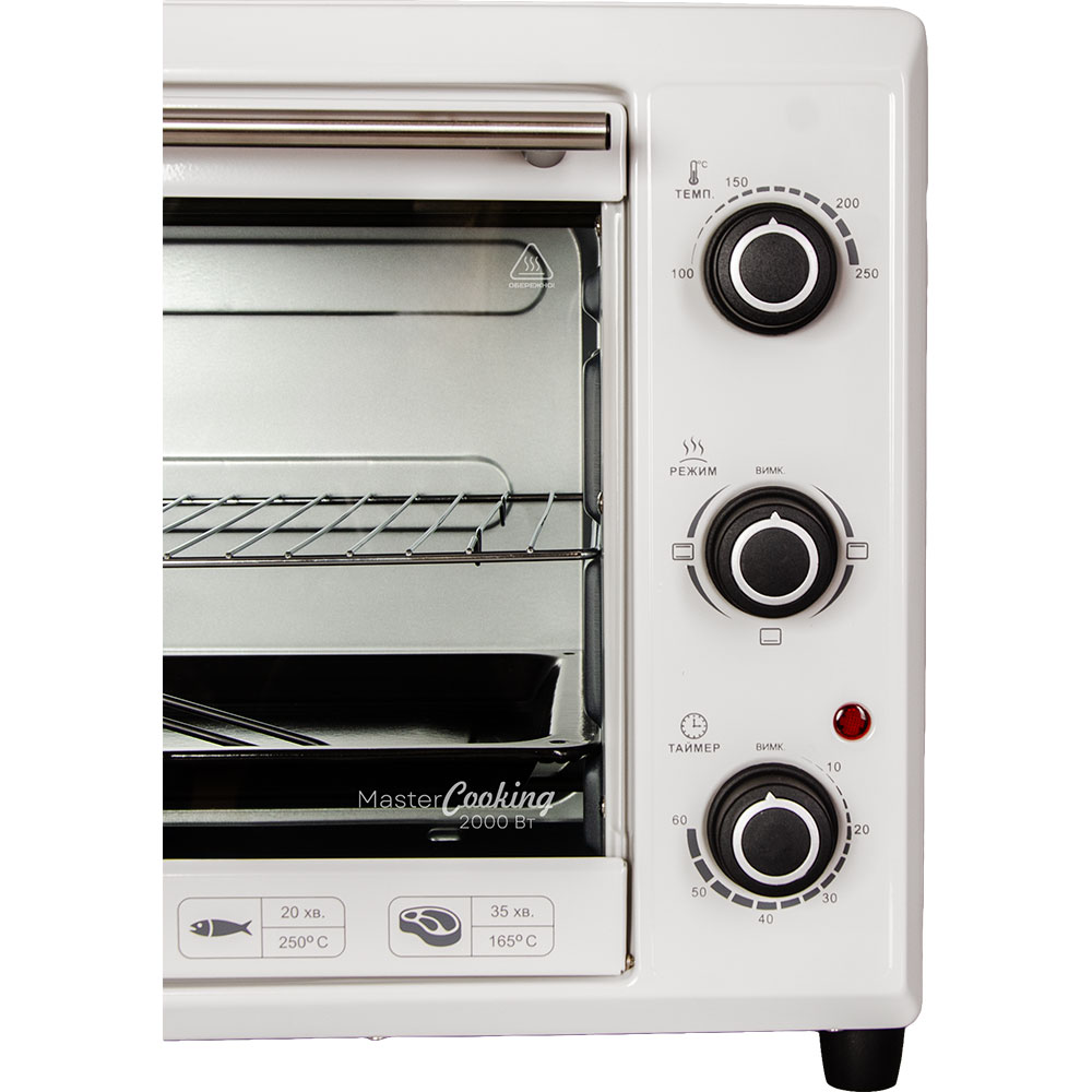 Електропіч LIBERTON LEO-400 White Таймер 60