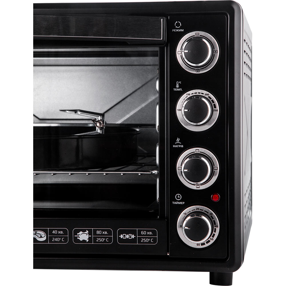 Электропечь LIBERTON LEO-650 Black Объем 65