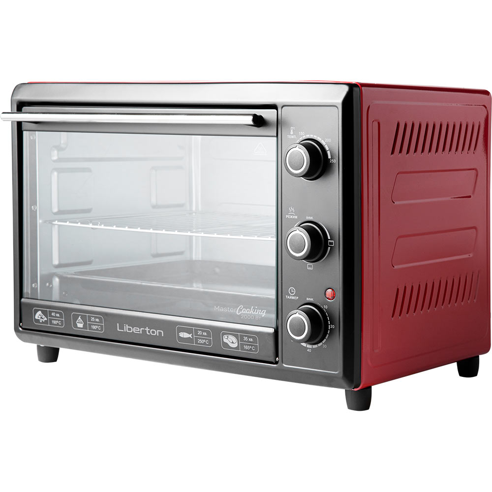 Электропечь LIBERTON LEO-400 Red Объем 40