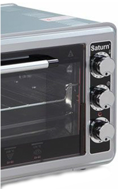 Электропечь SATURN ST-EC1077 Grey Мощность 1200