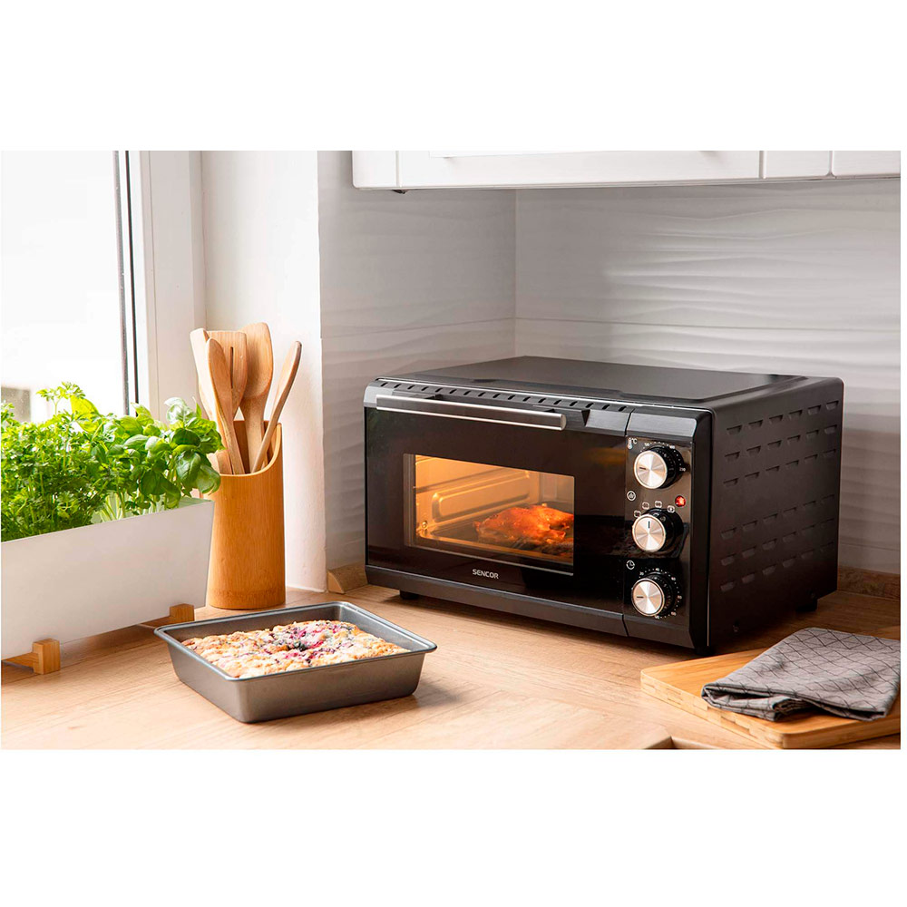 Електропіч SENCOR SEO 2000BK 1650 Вт 20 л Огляд Електропіч SENCOR SEO 2000BK 1650 Вт 20 л