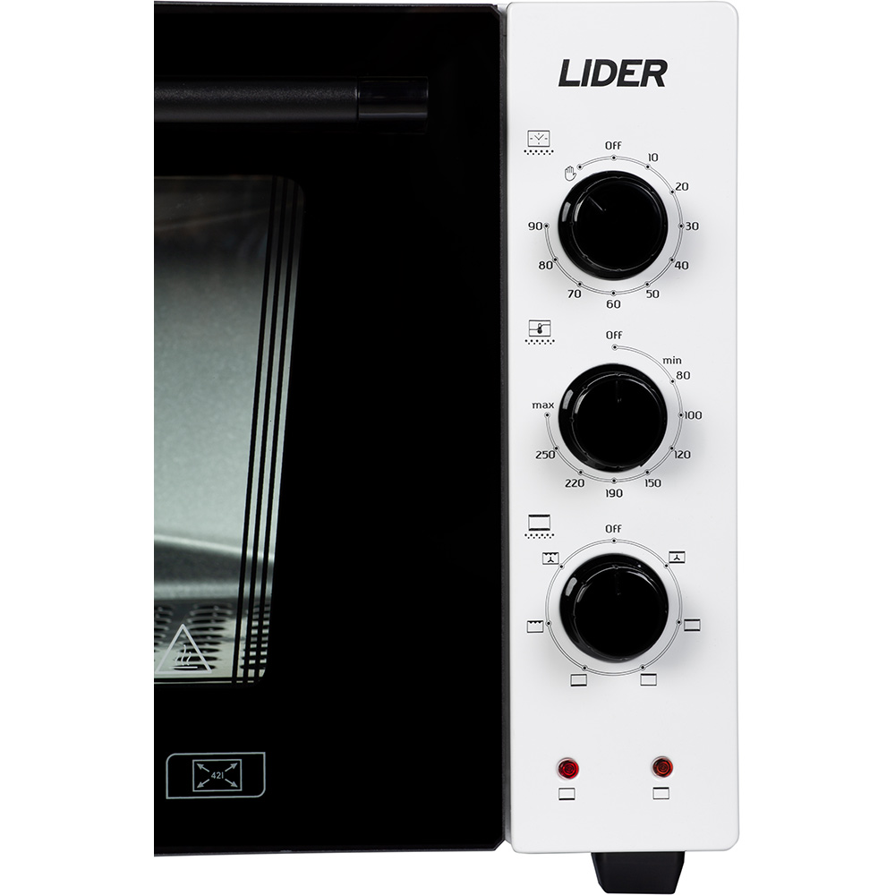 Электропечь LIDER 4223 Lux White Объем 42