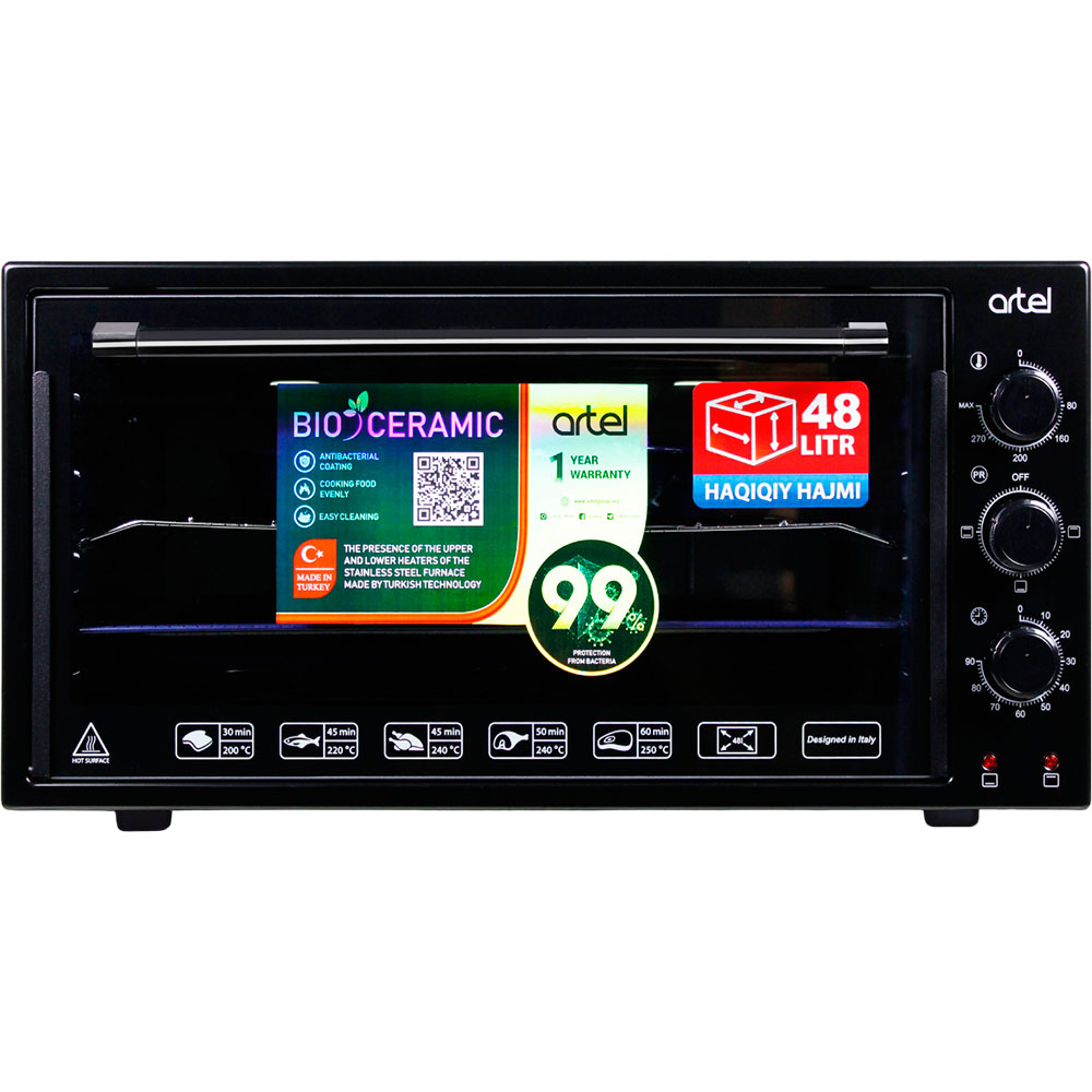 Электропечь ARTEL MD 4816 Е Black-Red Мощность 2200