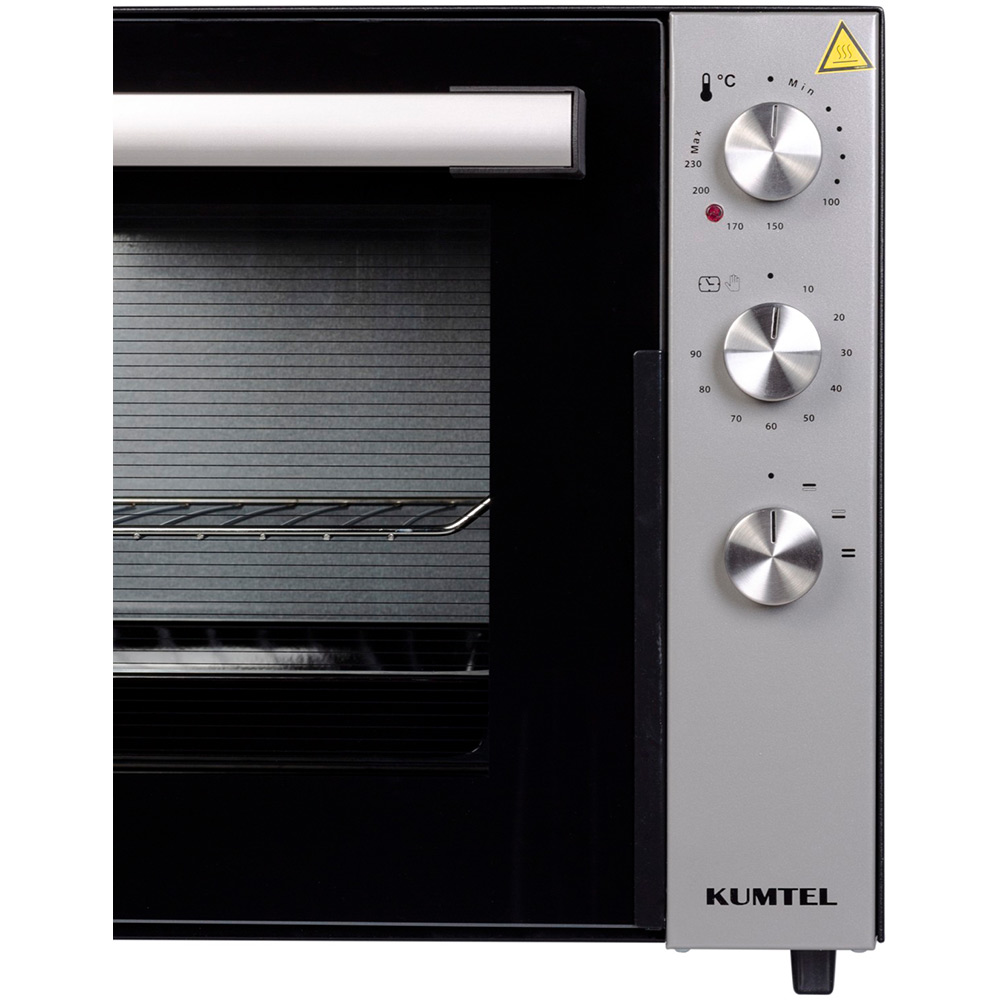 Электропечь KUMTEL LX-9320 Black-Inox Максимальная температура нагрева 250