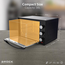 Электропечь BROCK TO 3001 BK Black (TO3001BK)