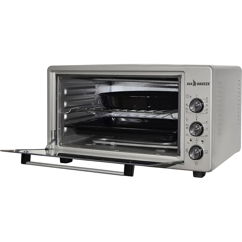 Електропіч SEA BREEZE SB-0702 Grey (8690720247025) Об'єм 38