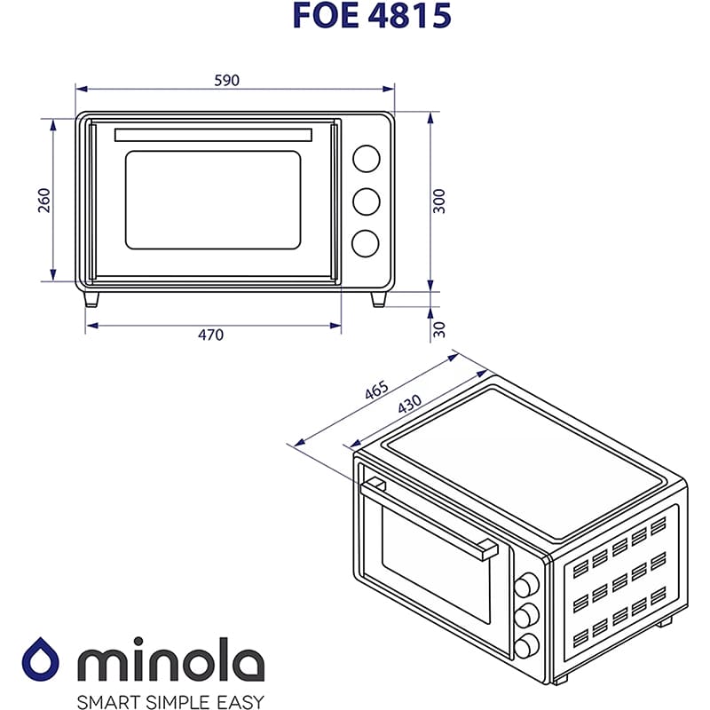 Фото 14 Електропіч MINOLA FOE 4815 IV