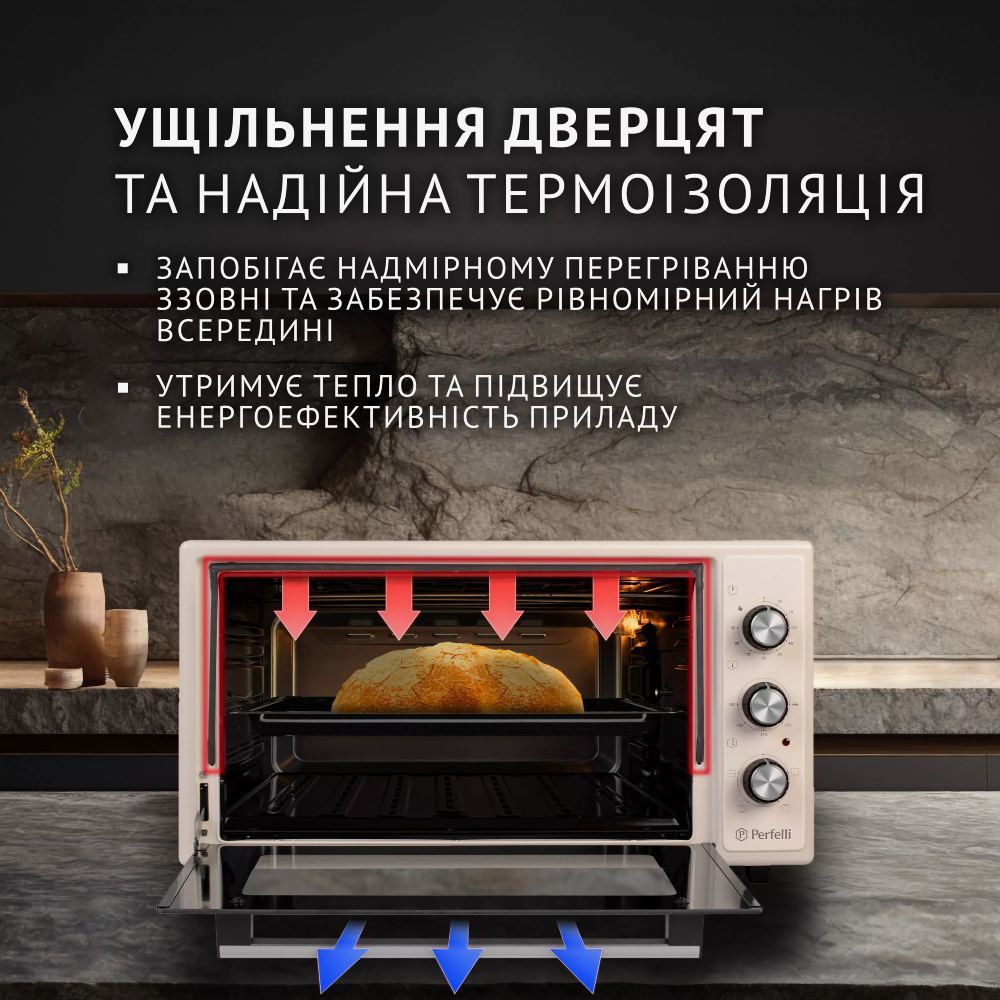 Обзор Электропечь PERFELLI MIRAGE 48 IVORY
