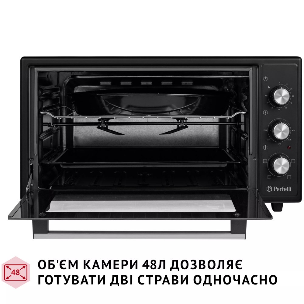 Заказать Электропечь PERFELLI MIRAGE 48 BLACK