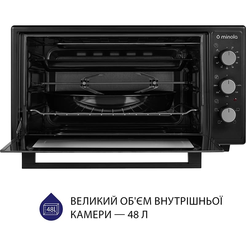 Електропіч MINOLA FOEV 4815 BL Потужність 1500