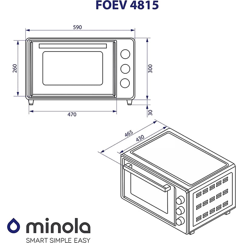 Фото 14 Електропіч MINOLA FOEV 4815 IV