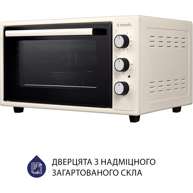 Електропіч MINOLA FOEV 4815 IV Максимальна температура нагріву 280