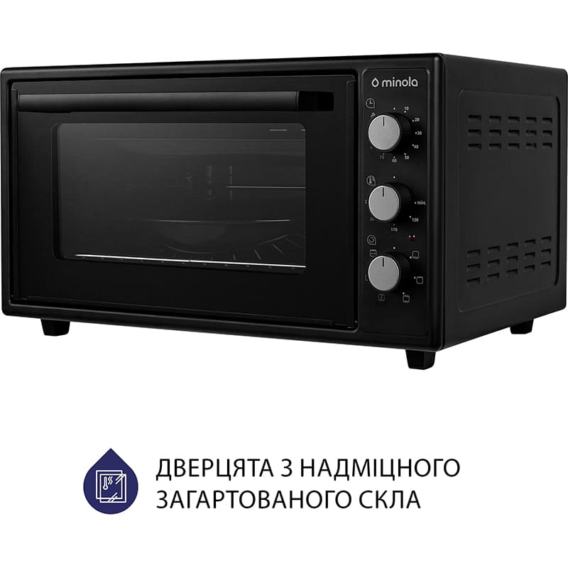 Електропіч MINOLA FOET 4815 BL Об'єм 48