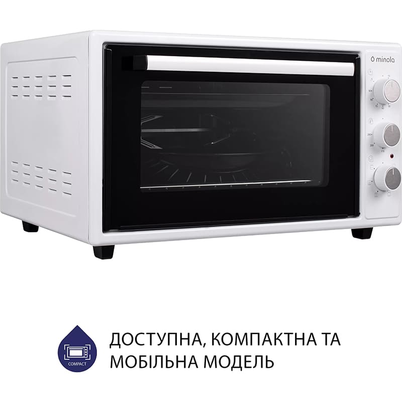 Електропіч MINOLA FOET 4815 WH Об'єм 48
