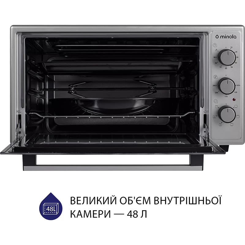 Зовнішній вигляд Електропіч MINOLA FOET 4815 GR