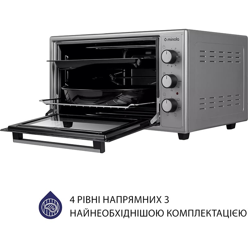 Електропіч MINOLA FOET 4815 GR Потужність 1500
