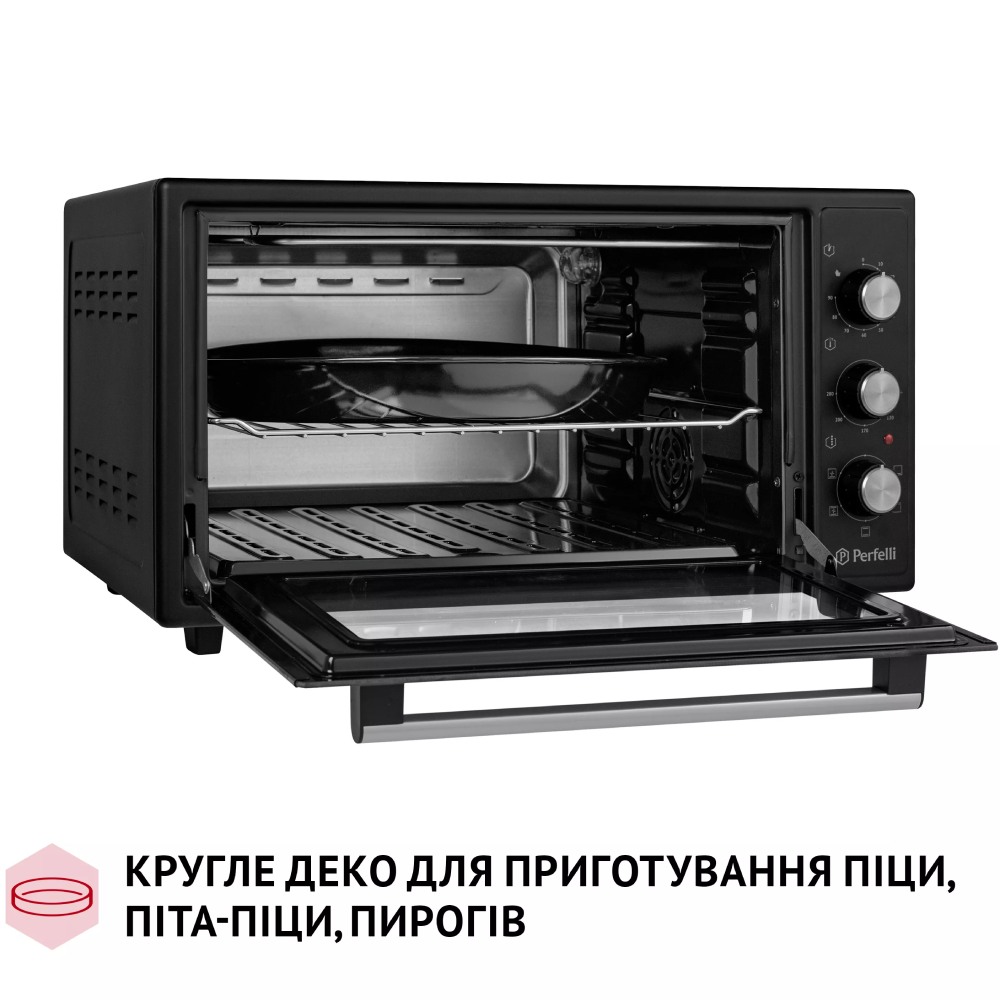 Внешний вид Электропечь PERFELLI TRIMO 48 BLACK