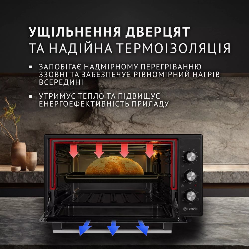 В Фокстрот Электропечь PERFELLI TRIMO 48 BLACK