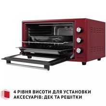 Электропечь PERFELLI TRIMO 48 RED