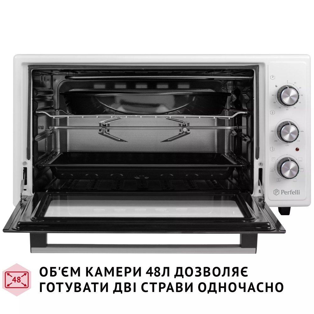 Электропечь PERFELLI SIERRA 48 WHITE Объем 48