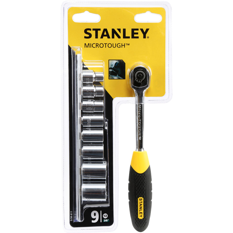 

Набор торцевых головок Stanley MicroTough 9пр (0-94-611), "MICROTOUGH"