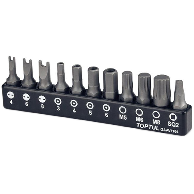 

Набор бит TOPTUL 1/4" 11ед. (GAAV1104), Набор бит 1/4" 11ед. GAAV1104
