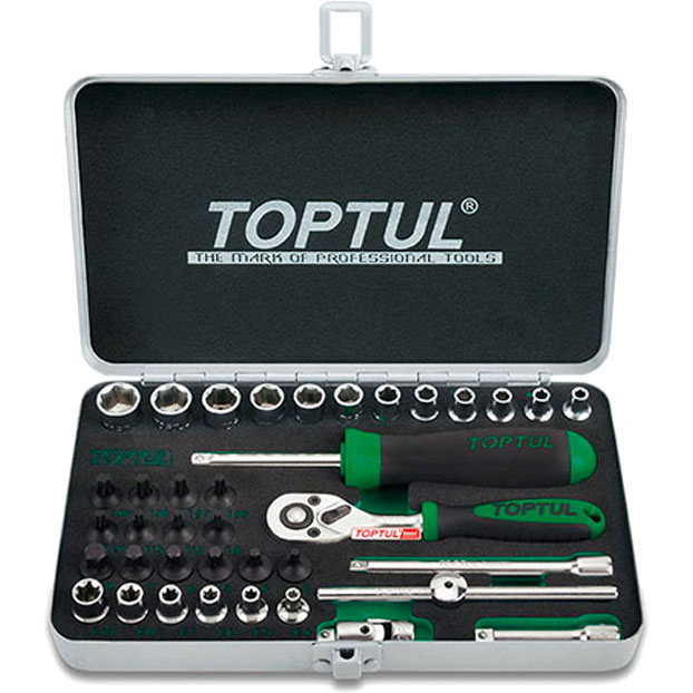 

Набор инструментов TOPTUL 1/4" 38 пр (GCAD3801), Набор инструмента 1/4" 38ед.