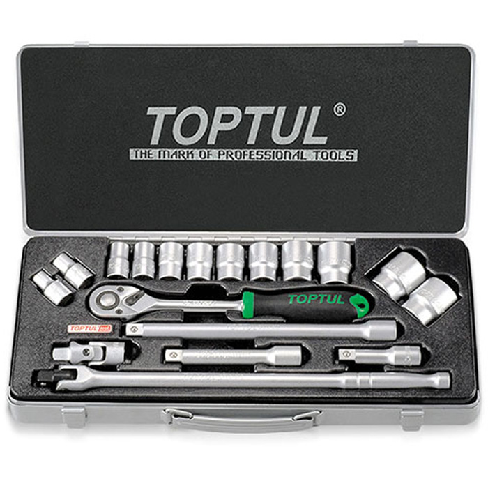 

Набор инструмента TOPTUL 1/2" 18ед. (GCAD1802), Набор инструмента 1/2" 18ед. (6-гр.)