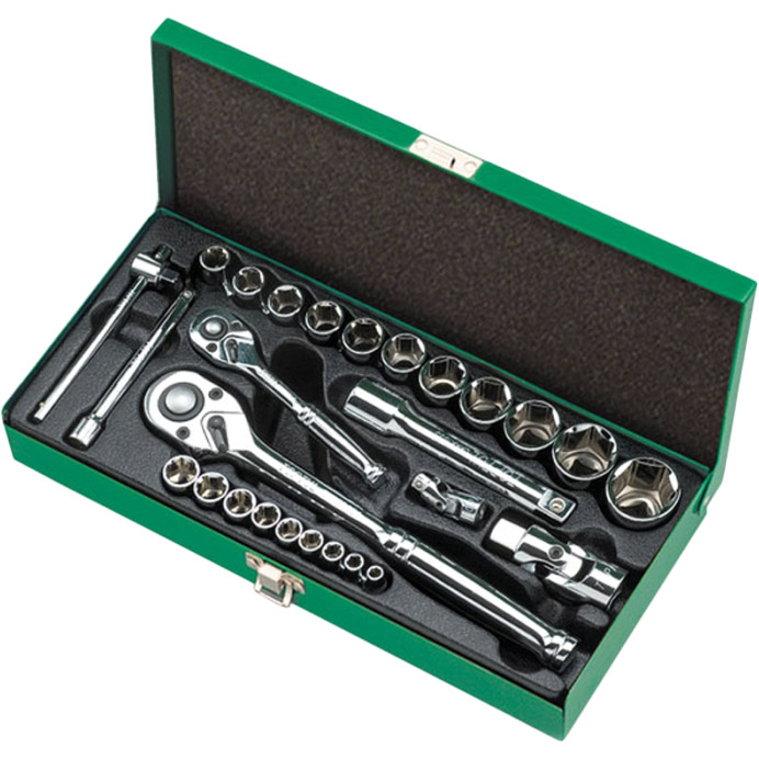 

Набор инструментов TOPTUL 1/4"&1/2" 28 предметов (GCAD2802), Набор инструмента 1/4"&1/2" 28ед.
