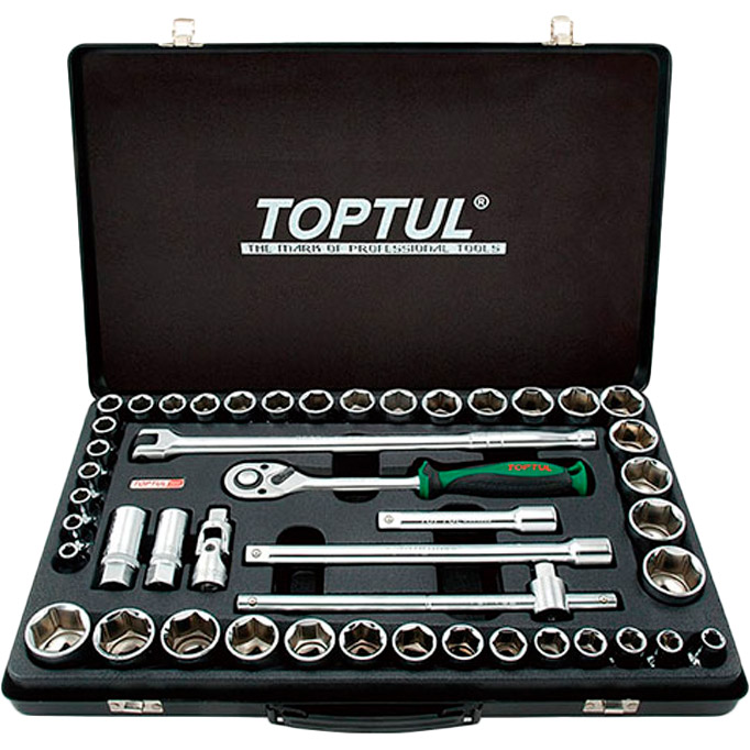 

Набор инструментов TOPTUL 1/2" (дюйм+метр.) 46 предметов (GCAD4601), Набор инструмента 1/2" (дюйм+метр.) 46ед.