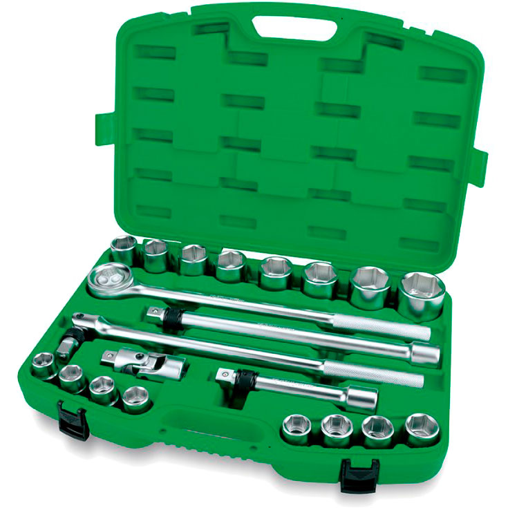 

Набор инструментов TOPTUL 3/4" 21 пр (GCAI2103), Набор инструмента 3/4" 21ед.(12-гр.)