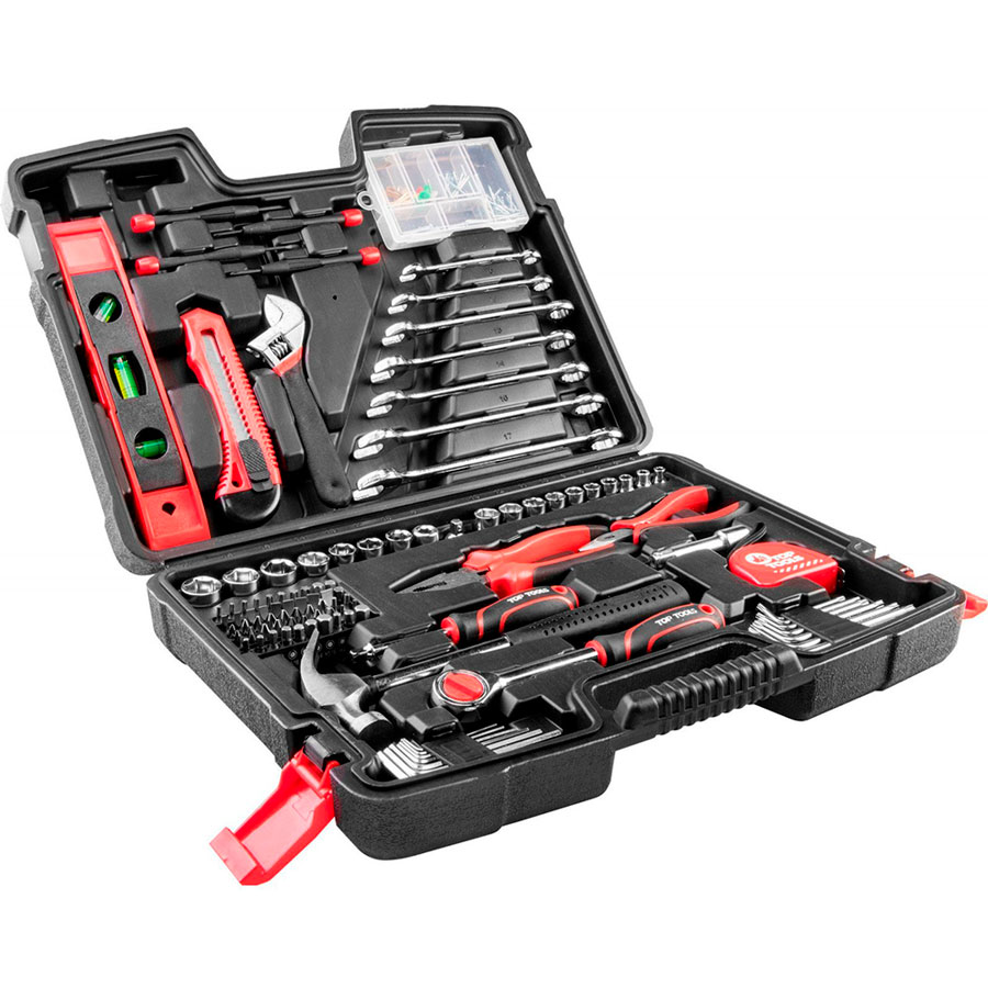 

Набор инструмента TOP TOOLS 194 пр (38D545), Набор инструмента Top Tools, 1/4”, 3/8”, 194 ед.