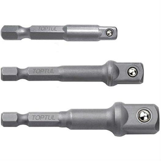 

Набор переходников TOPTUL 1/4", 3/8", 1/2" 3 шт (GAAR0301), Набор переходников 1/4" 3ед.
