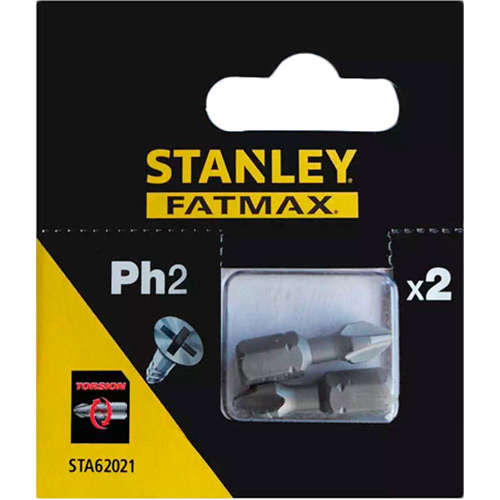 

Набор бит STANLEY FatMax 2 шт (STA62021), Набір біт FatMax 2 шт, блістер