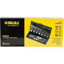 Набор плашек и метчиков SIGMA 32 пр (1643191)