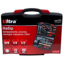 Набор инструментов ULTRA 80шт CrV (6001112)