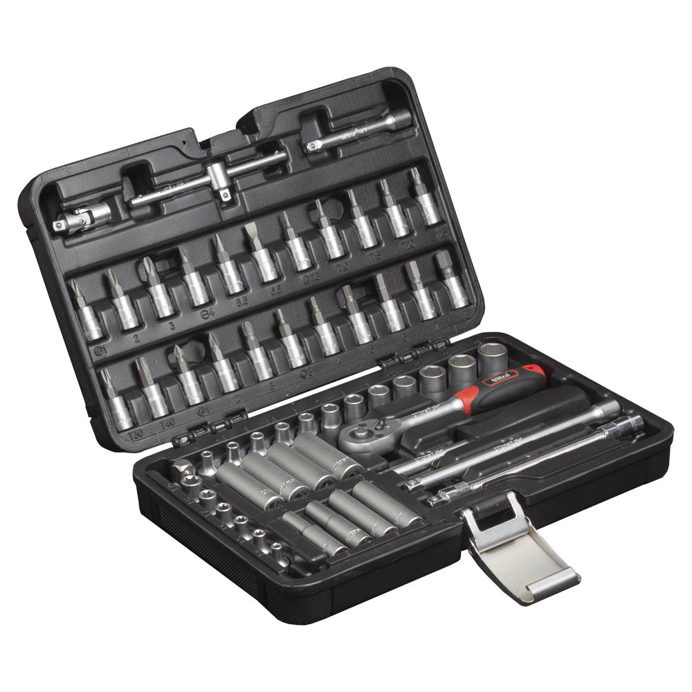 Набор инструментов ULTRA 1/4" 56шт CrV (6003172) Инструменты в наборе трещотка