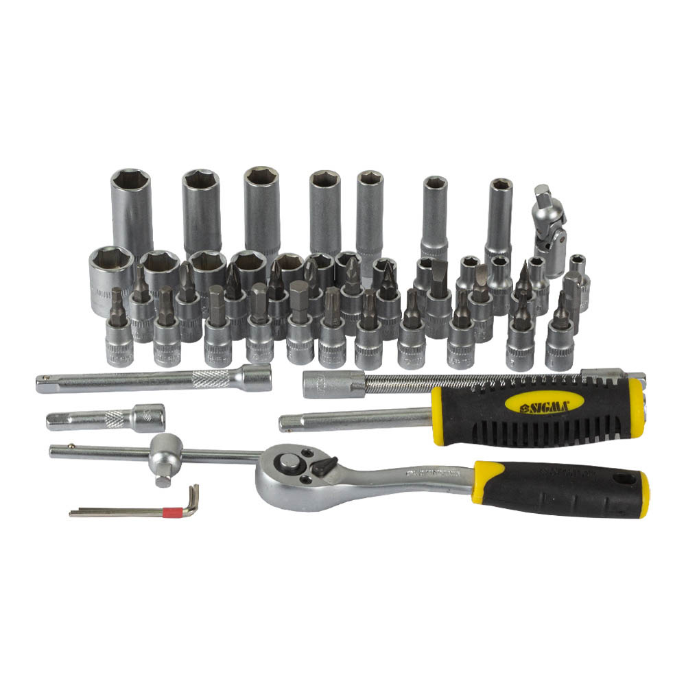 Набор инструментов SIGMA 1/4" 53пр CrV (6003521) Инструменты в наборе шестигранные/звездообразные ключи