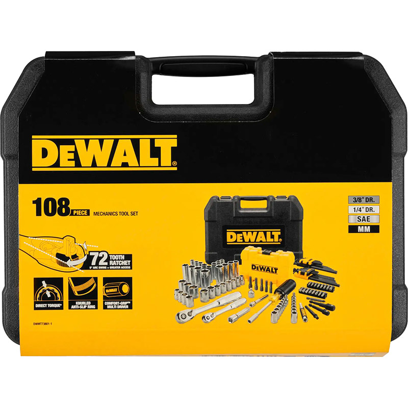 Набір інструментів DEWALT DWMT73801-1 108 ін. Інструменти в наборі торцеві голівки