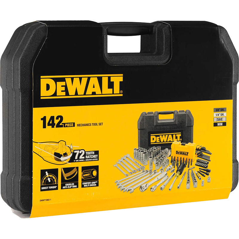 Набір інструментів DEWALT DWMT73802-1 142 ін. Інструменти в наборі інструменти для роботи з торцевими голівками