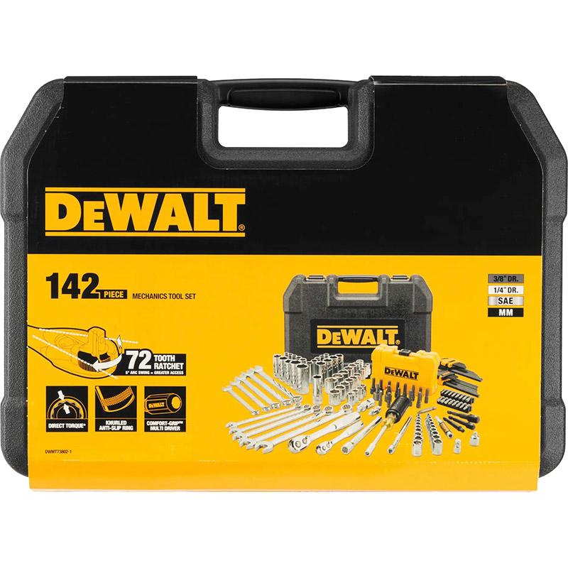 Набор инструментов DEWALT DWMT73802-1 142 пр Инструменты в наборе торцевые головки