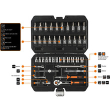 Набір інструментів NEO TOOLS 1/4" 46шт (10-004)